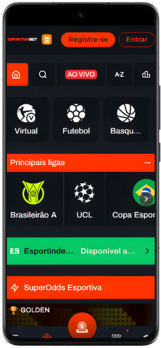Esportiva Bet Sport Captura de tela do Programa