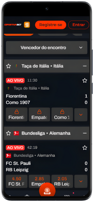 Esportiva Bet Captura de tela do cassino ao vivo