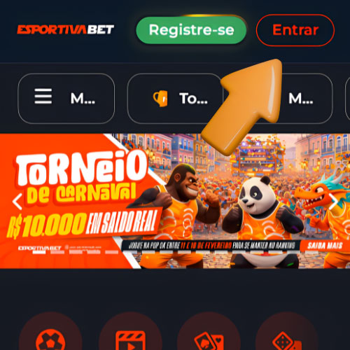 Instrução Clique em "entrar"
